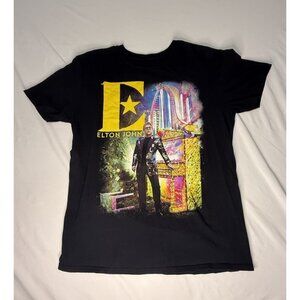 2018 Elton John Farewell Yellow Brick Road Tour Tee Shirt Men’s LARGE